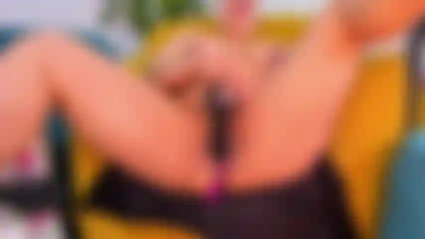 Fuck Pussy With Black Dildo!!