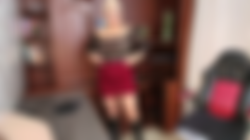 Sensual secretary in the office.