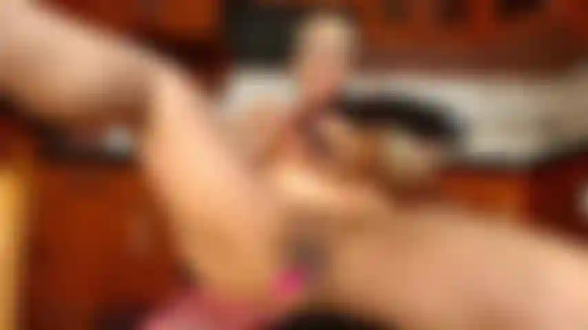 I fuck my pussy with the black dildo.