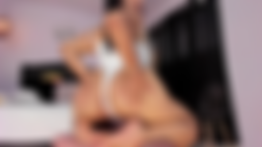 Oil at feet +plug anal big.