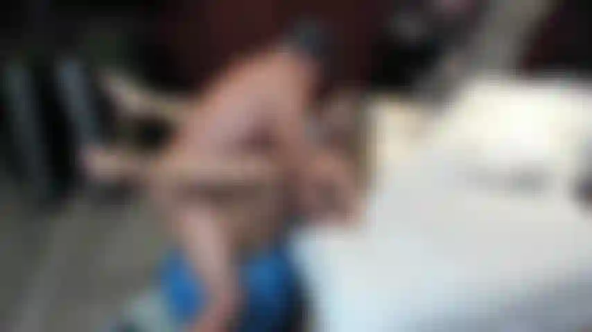 Getting Slammed on a workout ball by Bo thick cock!