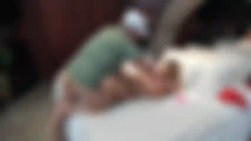 Missionary position sex with cumshot on stomach