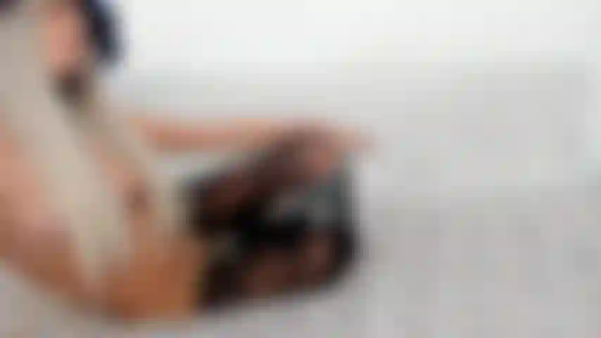 I fuck my ass doggy-style with a dildo with face