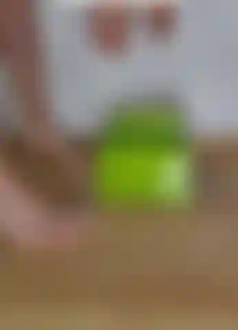 Destroying my birthday cake with my fresh pedicure