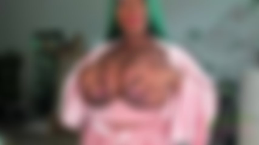 Goddess Marley Flashes Bare Tits in Pink Velvet