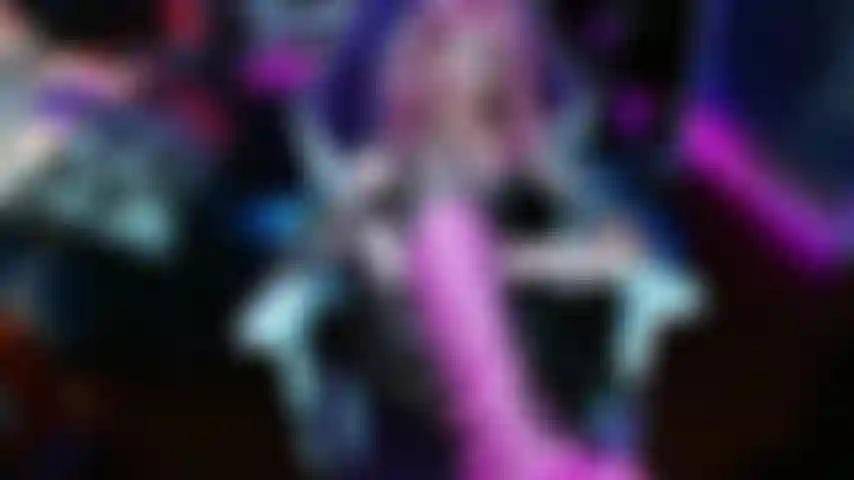 Goddess wears big Pink Goth Boots for you to worship while she teases you about stomping and kicking!