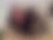 (55) GoldieStar in this slideshow Photo Set wears black corset fishnet bodystocking with Teal Rhinestone Heels.  Pussy play.