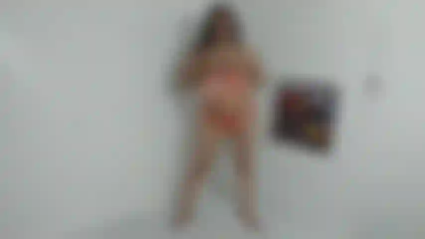 getting naked wearing orange bikini