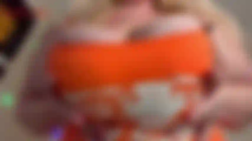 Spitting on Oily Boobs-Jackie has on a tight, orange skeleton dress and her tits look massive in it! Jackie teases you with her nipples through her dress before bouncing hard enough for her boobs to bounce right out and into your face! Jackie teases...