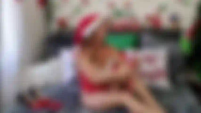 Christmas Red fishnet stockings and heels. 2022