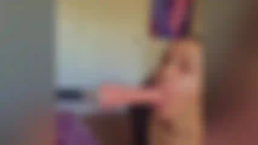 Sucking on my BWC dildo machine before squirting all over myself