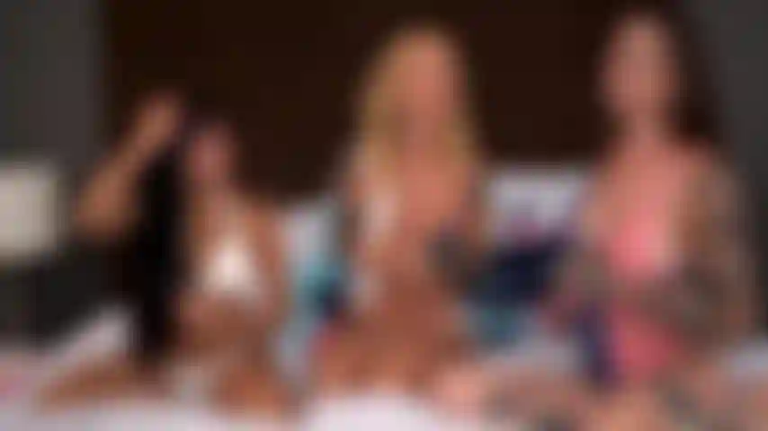 Red, White, & Busty - Rocky Emerson, Sarah Jessie, Ember Snow Live Lesbian Threesome During Memorial Day Special