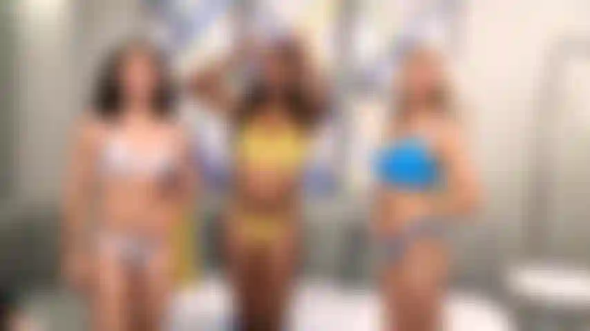 Cum N Play - Daya Knight and Gia Dibella get a good strap-on pounding by Zerella Skies