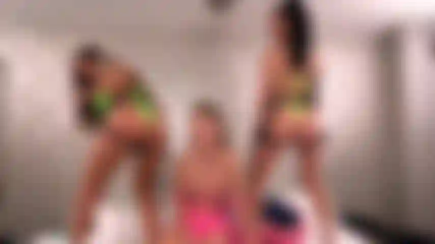 April Olsen and Lily Lane Hardcore Strap On Spitroast On Paige Owens On Lesbian Threesome Live Cam Show