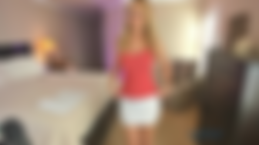 Watch me try on a couple tight short miniskirts and tease you with my big booty! I slowly strip and get on the floor to shake my ass and tease you more!