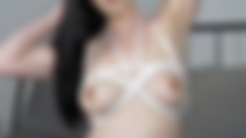 Jezabel Knight - Fetish Breast Play Close Up - In this video I have my breasts bound tightly in a harness made of white rope. I use clothing pins, nipple clamps and a paddle on my tits until they are beautifully marked up and red.