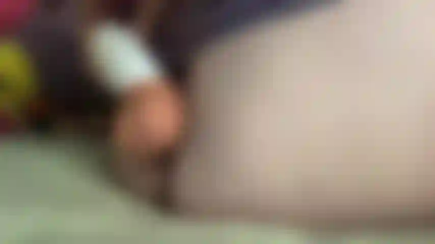 Masturbating with a new toy