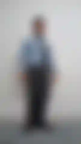 cadete blue shirt, gray  pants
