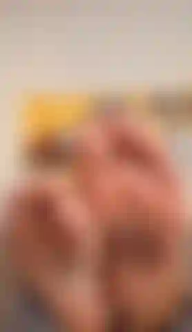 Naughty feet in close up.