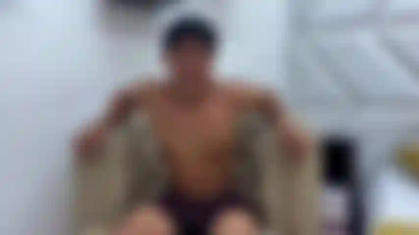 Putting oil in my ebony young body.