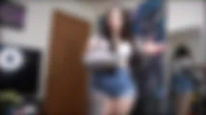 Delivery girl doms you and JOI