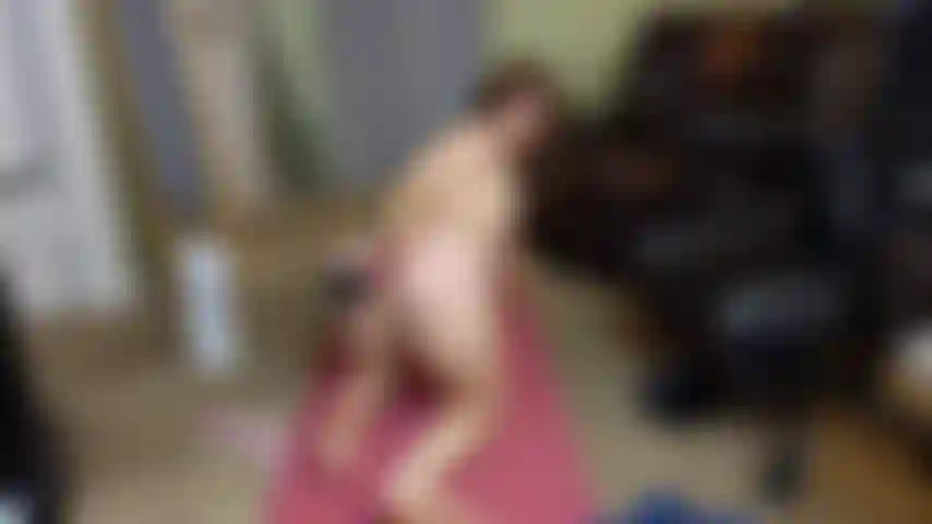 Cowgirl Dildo Ride with Mirror Setup