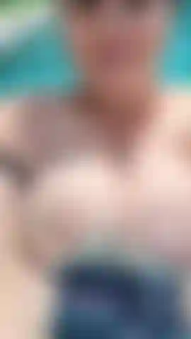 Naughty play in pool outside