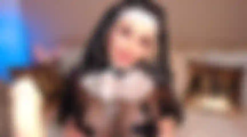 21. Super hot NUN outfit, im gonna be soooo bad, gonna take a huge load on my face and play with cum like a real slutty girl!