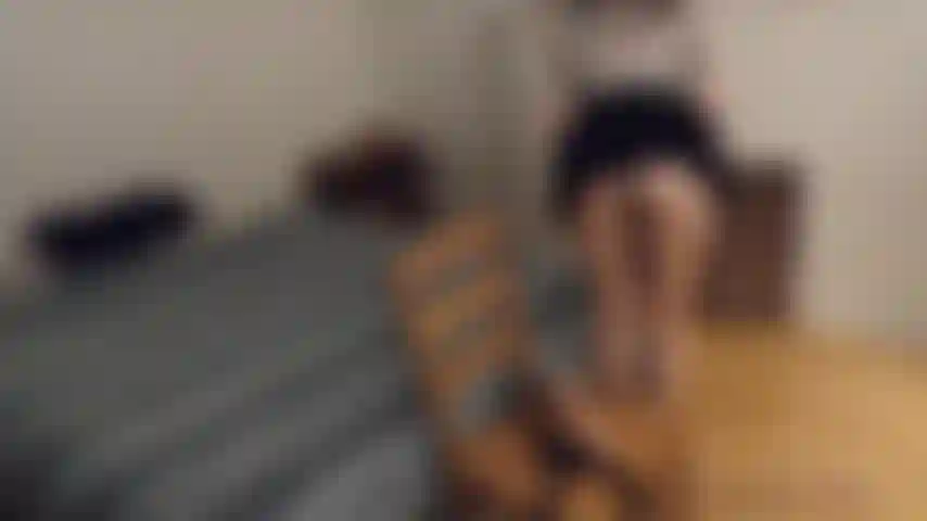 Riding my strap-on while wearing heels, I play with my nipples and clit and cum twice!