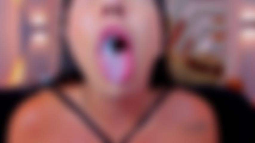 Asmr mouth sounds, licking incredible and a lot of saliva, mouth drool