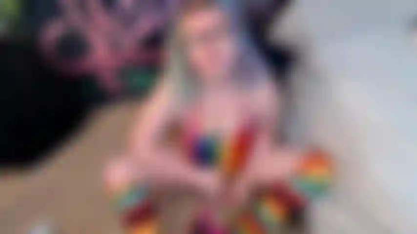 Rainbow fuck machine fun