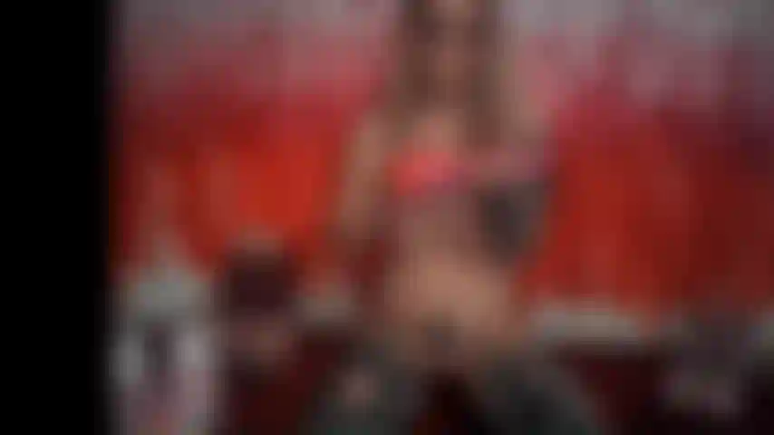 milf takes big pink dildo , riding