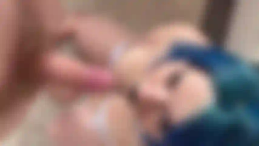 Goth girl on her knees sucking your dick like a good girl