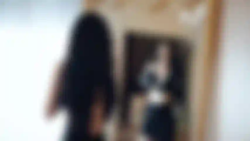 Sexy in black Goddess naked