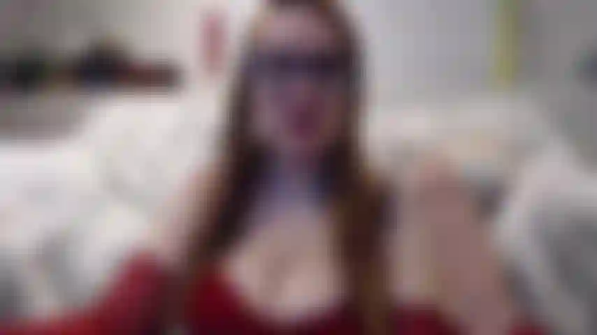 Red Gloves Dildo Blowjob