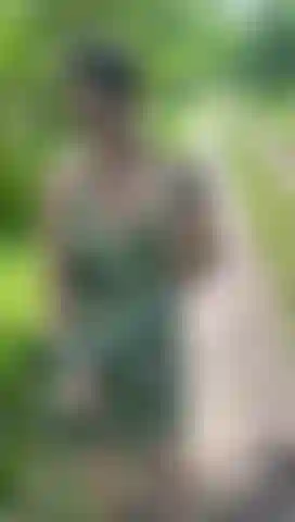 Naughty flash in the forrest