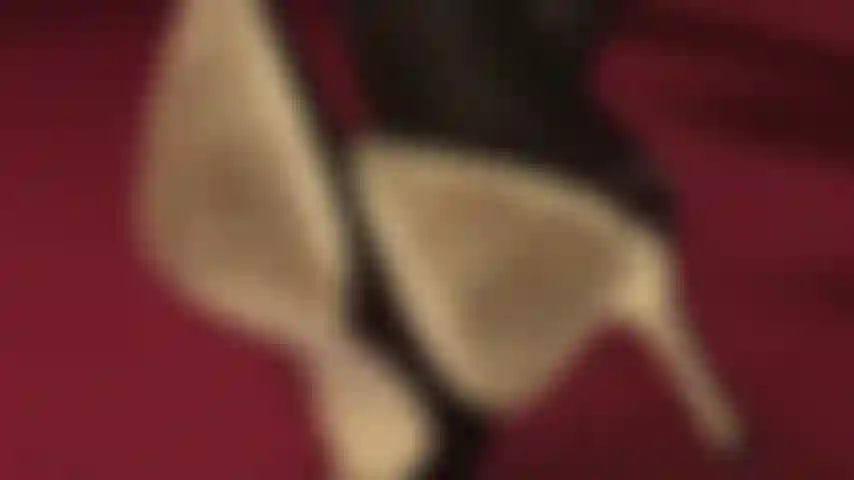 Under mistress' heels - like a dog on the floor waiting for the attention and command of its owner, stare at the soles of my shoes.