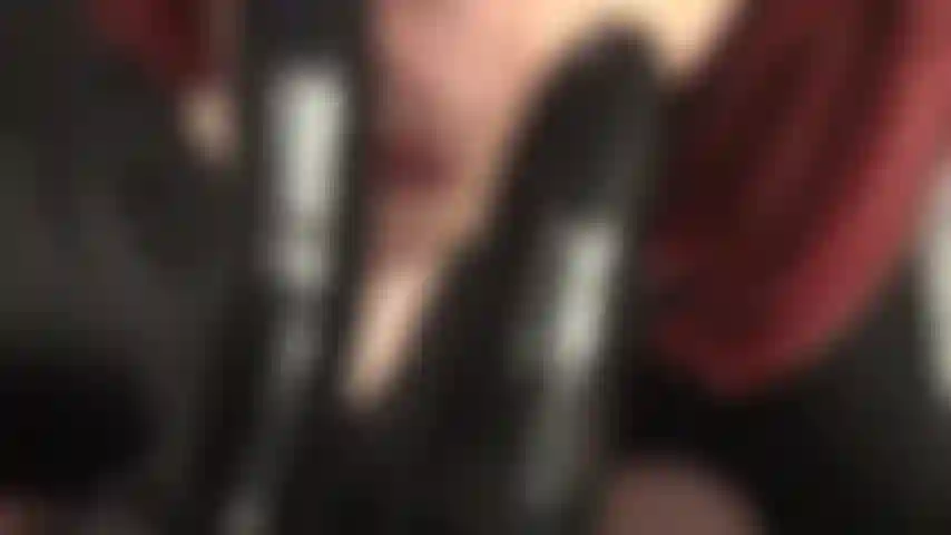 Black latex gloves intense fetish experience.
