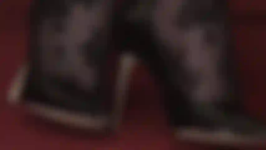 In love with mistress' heels - beautiful shiny black patent pumps mistress demands you kiss and lick. Clean them from top to bottom, feel the slick upper on your tongue, the heel sliding into your mouth... Now push your cock in between shoe and foot and l.