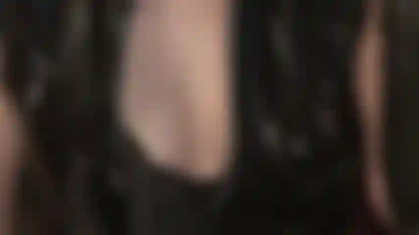 You dream of your goddess' amazing breasts... Watch her tease with sexy cleavage in black lace bra.