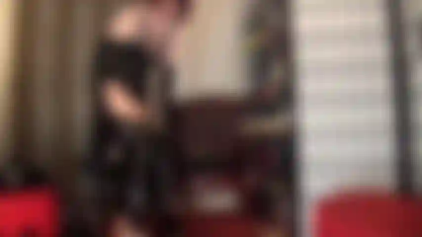 Admire my shiny curves in black pvc catsuit.