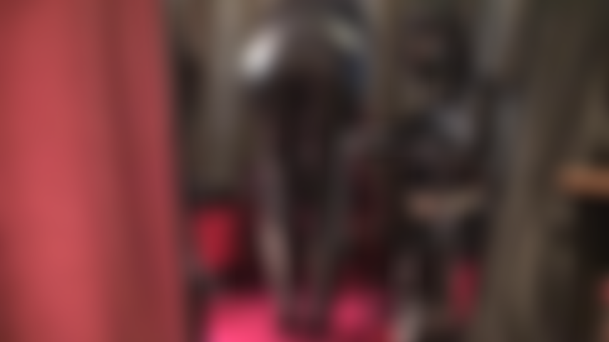 Leather pants ass worship - Admire the view of Mistress' ass in tight sexy leather jeans caressed by leather gloves.