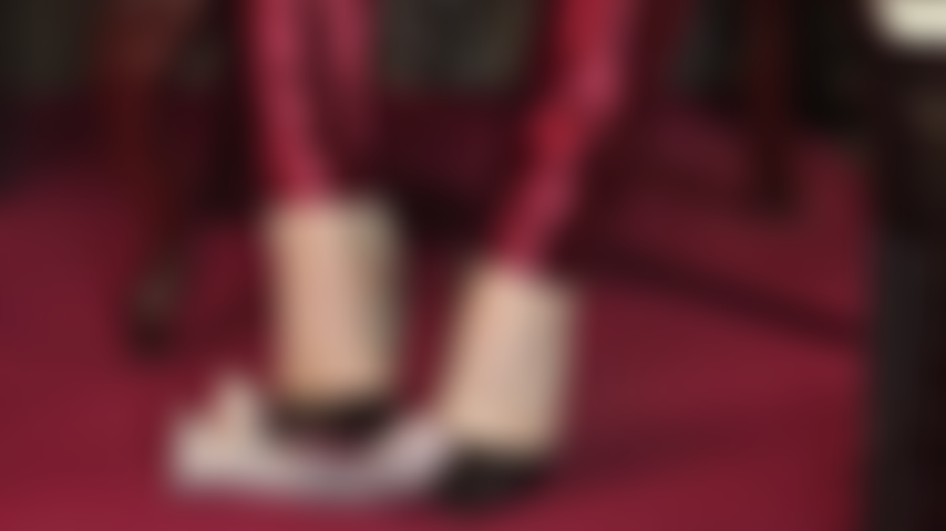 Slave cock abuse with high heels, trampling and riding crop.