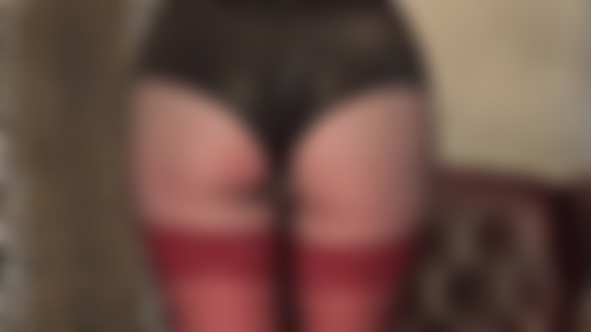 Ass worship in skimpy lycra shorts and layers of black pantyhose with red lace top stockings. You love the look of these tight shiny black shorts clinging to my round butt.