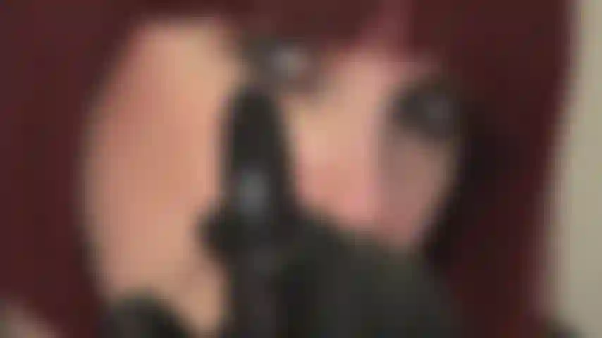 Lick my leather finger - to help you feel calm wrap your lips around my leather-clad finger and suck.