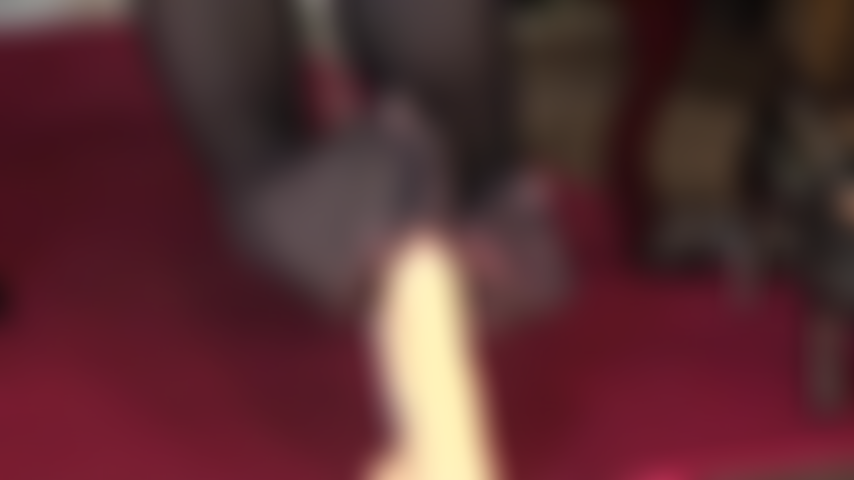 Pantyhose footjob on squirting dildo