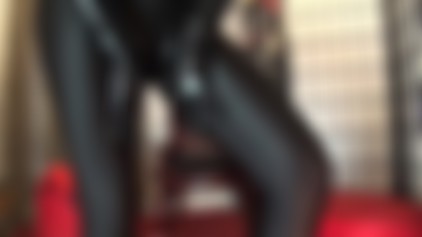 Tight black spandex leggings, shiny latex gloves and spit - Mistress has you drooling at the sight of her incredible ass in shiny lycra pants. These slick rubber gloved hands and Mistress' spit have you squirming.