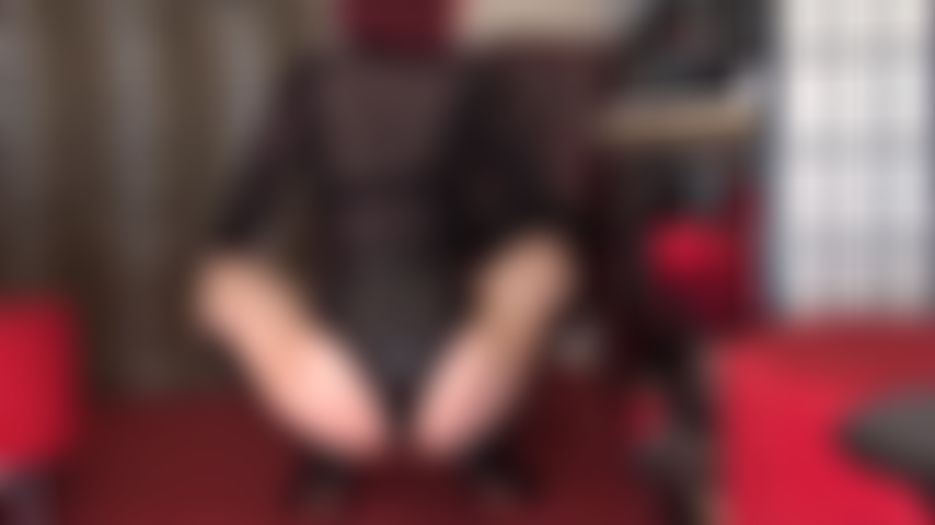 A display of perfection - Mistress Vivian squats and sits on a stool in shiny pantyhose and leather boots allowing for worship of her perfect round butt, hips and thighs.