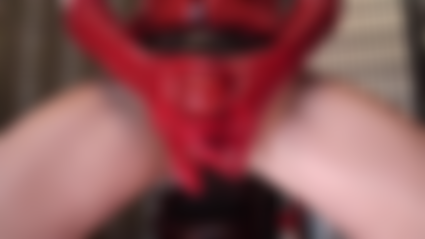 The big red cock - Mistress jerks her big red strap-on into your face, whether from the front or with her round butt hovering above you, this cock is yours to swallow.