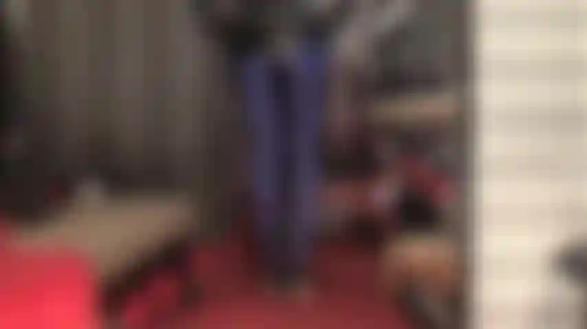 Navy blue spandex tights and pvc - lycra so soft and shiny, mistress teases with her feet, legs and ass in this pair of glossy pantyhose.